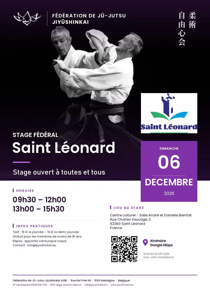 Stage fédéral à Saint Léonard (Pas-de-Calais / France)